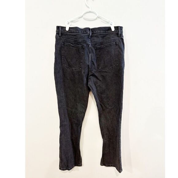 Abercrombie and fitch the skinny high rise Jean black split hem - Picture 3 of 5